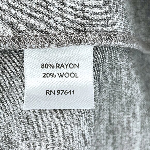 J Jill Womens Blazer Jacket Size LP Gray Wool Blend Stretch Knit Business Career - Picture 7 of 10